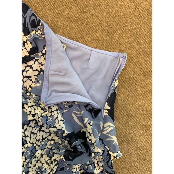 Ralph Lauren Skirt Womens 4P Petite A-Line Floral Ruffle Georgette Asymmetrical - Picture 3 of 9